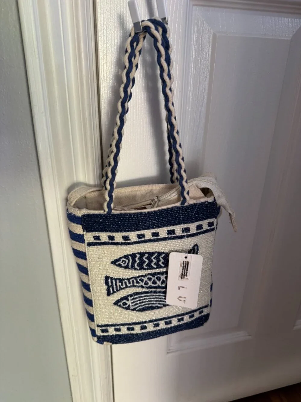 Lulu Beaded Small tote bag